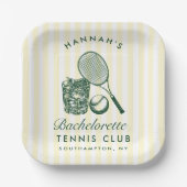 レトログリーン ラストスイング ビフォアザリング テニスバッハ ペーパープレート (正面)