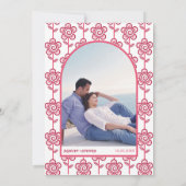 レトログルービマゼンダおよびピインスパイアック結婚70s 招待状 (裏面)