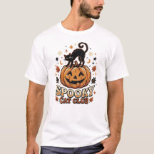 レトログルービーなお化け黒猫のハロウィングラフィック