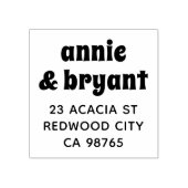 レトログルービーカップル名シックボホ差出人住所 ラバースタンプ (インプリント)