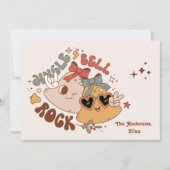 レトログルービージンルベルロックスクリスマス シーズンカード (正面)