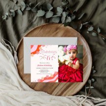 レトログルービーデイジーグルーヴィワンファースト女の子の誕生日