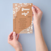 レトログルービーデイジーブライダルシャワーゲーム チラシ (ハンドル)