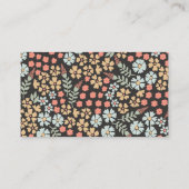 レトログルービーフローラベビーシャワーおむつラッフル エンクロージャーカード (裏面)