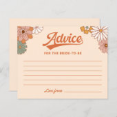 レトログルービーブライダルシャワー無線カード (正面/裏面)