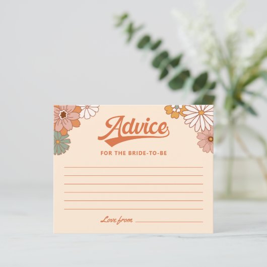 レトログルービーブライダルシャワー無線カード (スタンド正面)