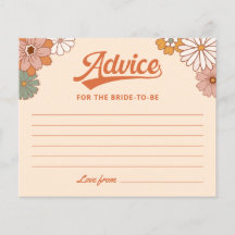 レトログルービーブライダルシャワー無線カード