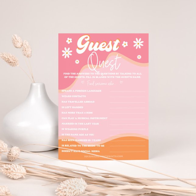 レトログルービーブライダルシャワー, 70sヒッピーデイジー (クリエイターアップロード済み)