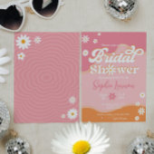 レトログルービーブライダルシャワー, 70sヒッピーデイジー 招待状