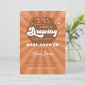 レトログルービーベビーはハロウィーンベビーシャワーを醸造している 招待状 (スタンド正面)