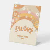 レトログルービーベビーヒッピーPavitesペデスタル標識 台座サイン (正面)