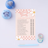 レトログルービーベビー推測誰が赤ちゃんシャワーゲーム チラシ (シングル)