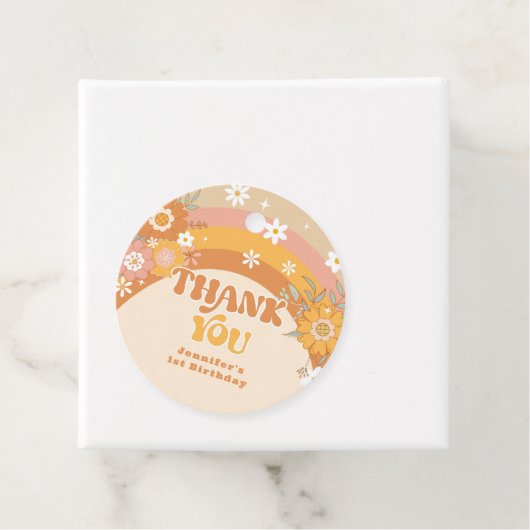 レトログルービーベビー誕生日感謝していあなた フェイバータグ (インサイチュ)