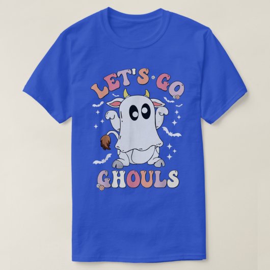 レトログルービーレッツゴーグルハロウィーン幽霊カウトC Tシャツ (デザイン正面)