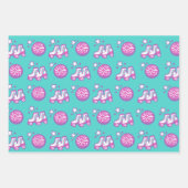 レトログルービーローラーディスコ ラッピングペーパーシート (正面3)