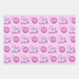 レトログルービーローラーディスコ ラッピングペーパーシート