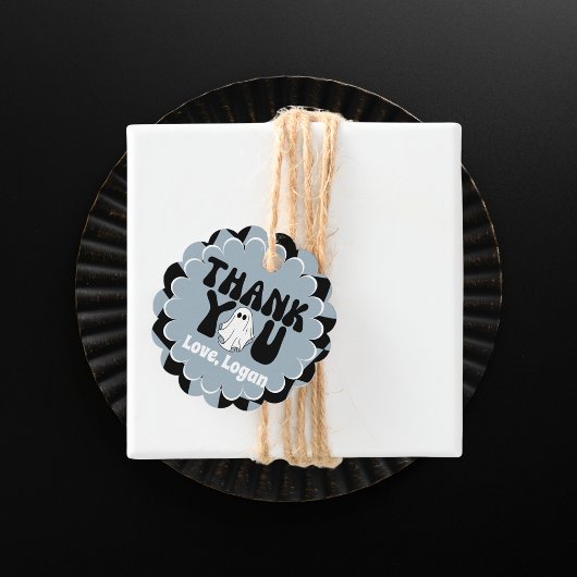 レトログルービーワンハッピーブーボーイサンキュー フェイバータグ