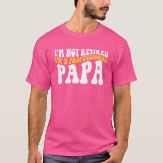 レトログルービー私は退職したプロフェッショナルパではない Tシャツ