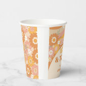 レトログルービー若い野生と3歳の誕生日 紙コップ (右)