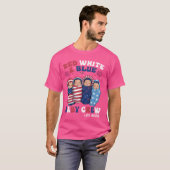 レトログルービー赤白青ベビークルーL&Dナース4t Tシャツ (正面フル)