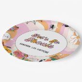 レトログルーレッツゴーウルハロウィン誕生日 ペーパープレート (アングル)