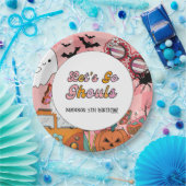 レトログルーレッツゴーウルハロウィン誕生日 ペーパープレート (パーティー)