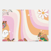 レトログルーレッツゴーウルハロウィン誕生日 ラッピングペーパーシート (正面)