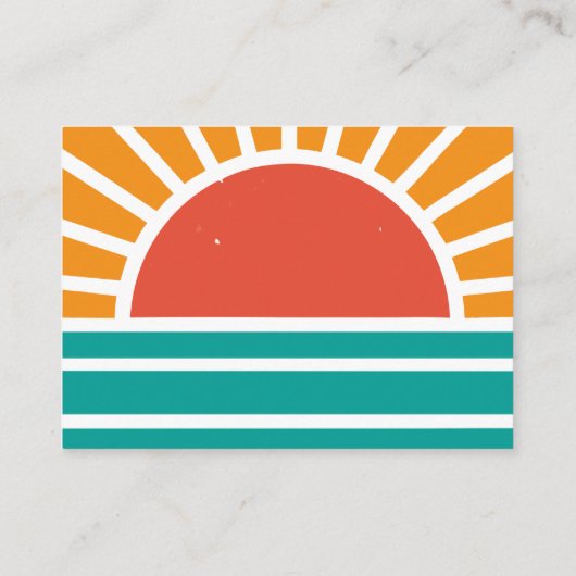 レトログルーヴィおむつラッフルカード日当たりの良いベビーシャワー エンクロージャーカード (裏面)