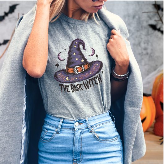 レトログルーヴィおもしろいウィッチハロウィンコスチューム Tシャツ