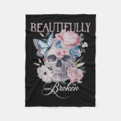 レトログルーヴィイエズコ教えーヒーラヴインスパイアィー フリースブランケット (正面)