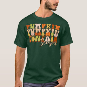 レトログルーヴィカボプキンシーズン紅葉秋タ Tシャツ