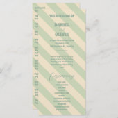 レトログルーヴィカラフルウェーブボー結婚式 プログラム (正面/裏面)