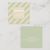 レトログルーヴィカラフルウェーブボー スクエア名刺 (正面/裏面)