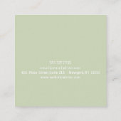 レトログルーヴィカラフルウェーブボー スクエア名刺 (裏面)