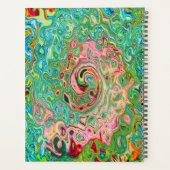 レトログルーヴィカラフル抽象芸術レインボースワール プランナー手帳 (裏面)