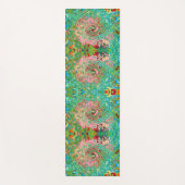 レトログルーヴィカラフル抽象芸術レインボースワール ヨガマット (正面)