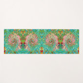 レトログルーヴィカラフル抽象芸術レインボースワール ヨガマット (正面(横))