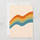 レトログルーヴィクリスマスサンタバジェットホリデーパーティー 招待状 (裏面)