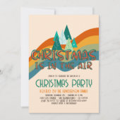 レトログルーヴィクリスマスバジェットホリデーパーティー 招待状 (正面)