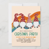レトログルーヴィクリスマス格言ホリデーパーティー 招待状 (正面)