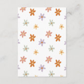 レトログルーヴィサンシャインガールバースデーパーティー サンキューカード (裏面)