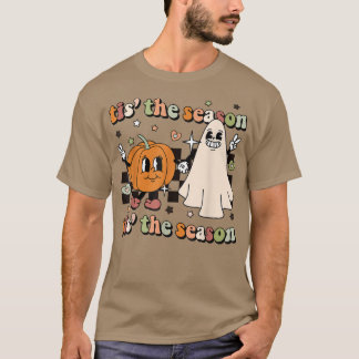 レトログルーヴィティスザシーズンハロウィーンパプ不気味ック Tシャツ