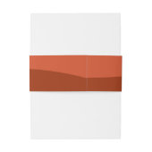 レトログルーヴィテラコッタ&オレンジボホ結婚ズ 招待状ベリーバンド (裏面例)