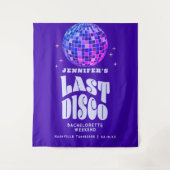 レトログルーヴィディスコバチェロレッテウィークエンドウェルカム タペストリー (正面)