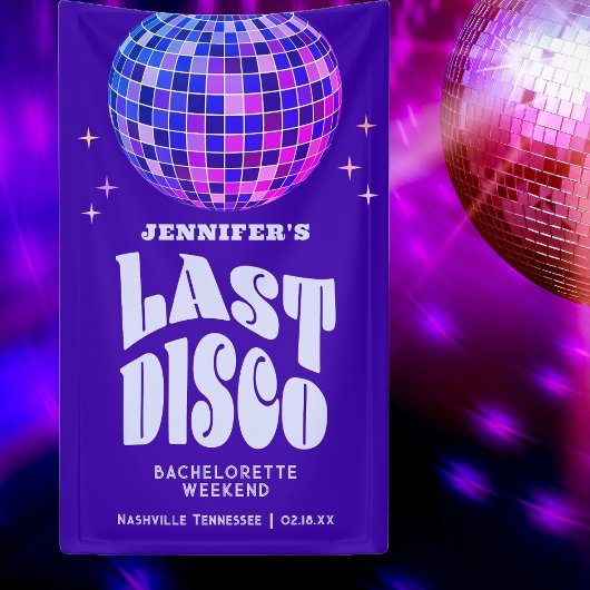 レトログルーヴィディスコバチェロレッテウィークエンドウェルカム 横断幕