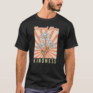 レトログルーヴィデイジースプレッドより親切前向きM Tシャツ