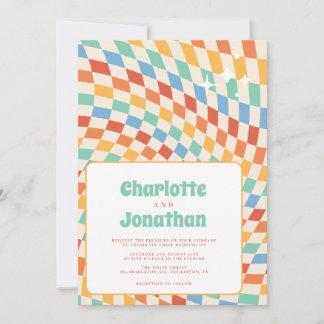 レトログルーヴィノスタルジアブライト結婚ズ 招待状