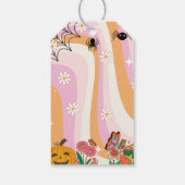 レトログルーヴィハロウィンサンキュー誕生日 ギフトタグ (裏面)