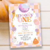 レトログルーヴィハロウィンファースト誕生日招待状 招待状