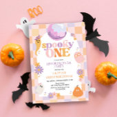 レトログルーヴィハロウィンファースト誕生日招待状 招待状